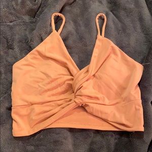 Knotted crop top